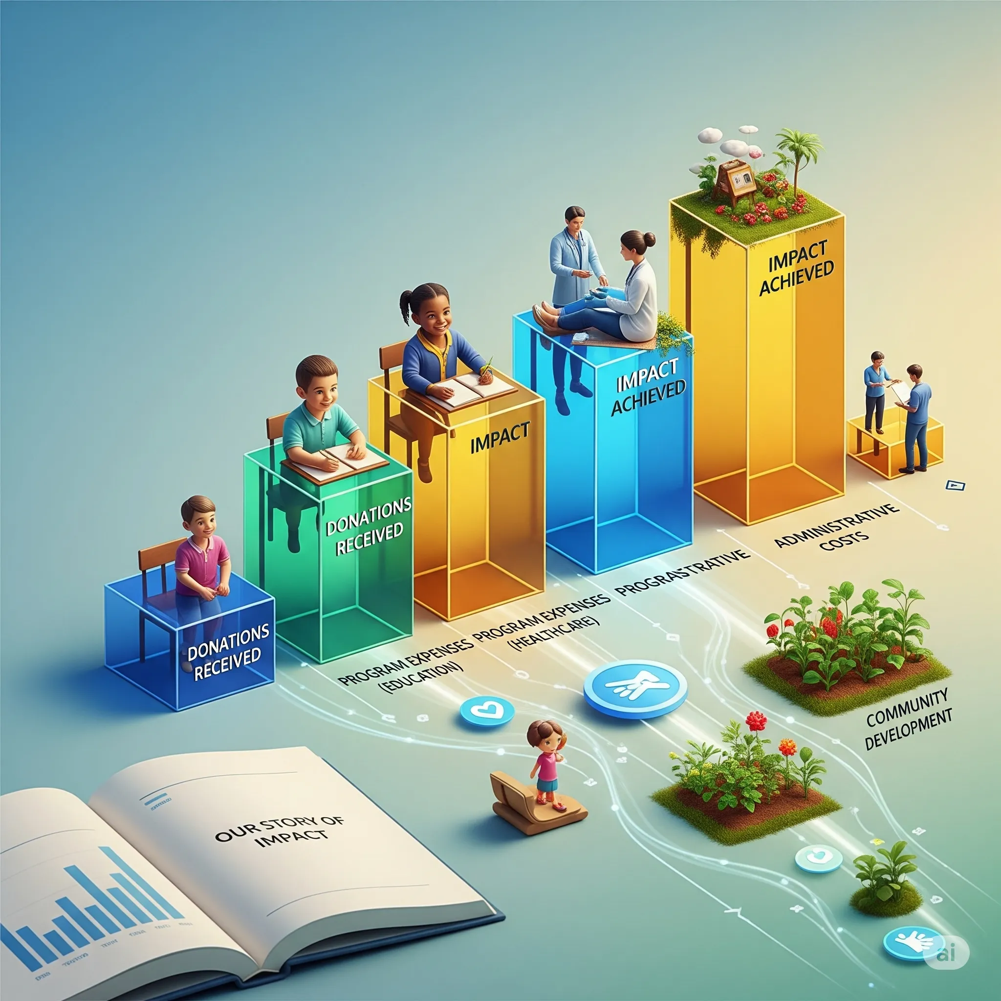 Image represntation of some charity funds.