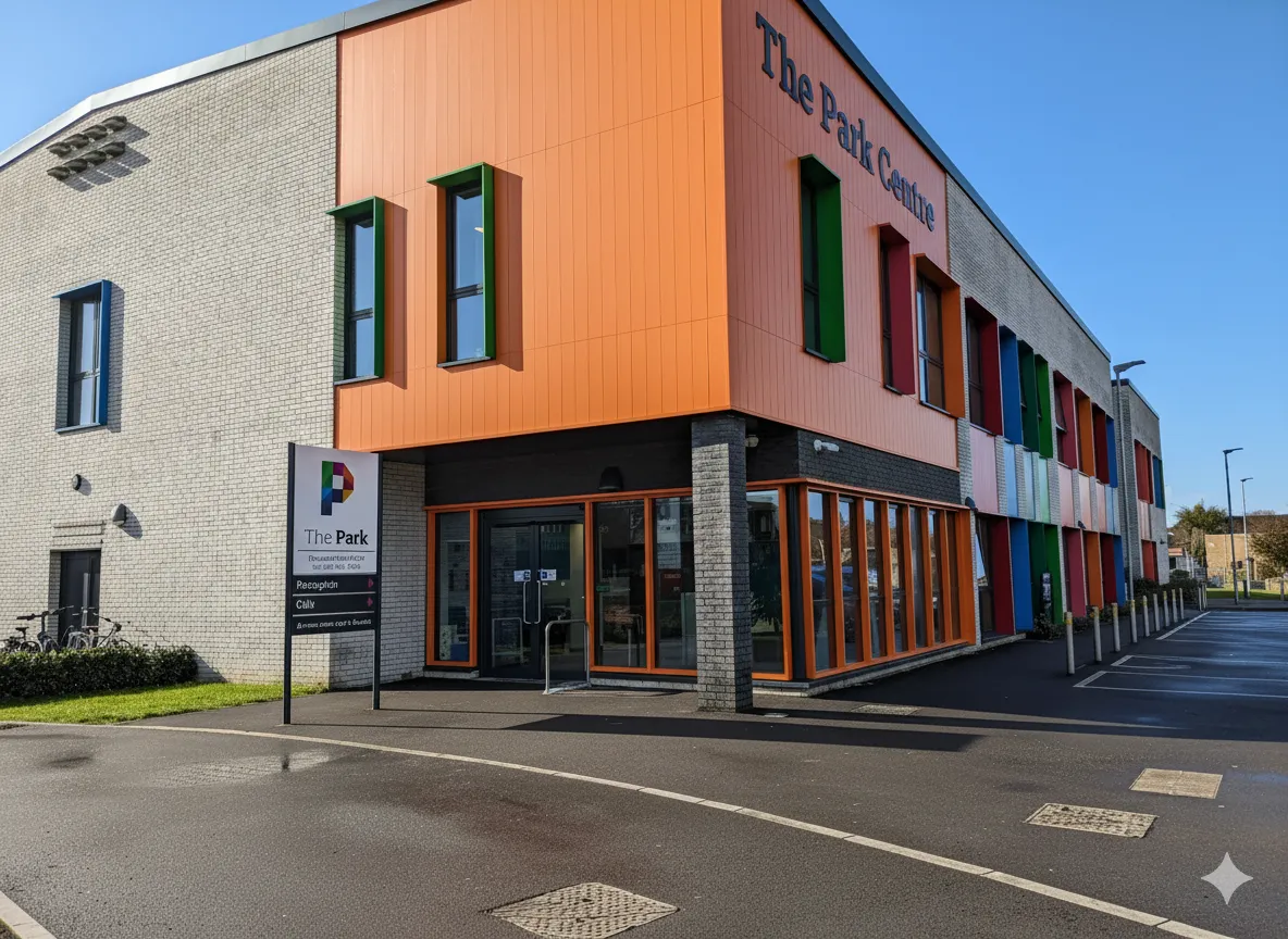 A professional team collaborating in an office